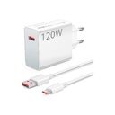 Xiaomi Charging Combo 120W Cargador Rápido USB-A + Cable de datos USB-C Blanco MDY-13-EE