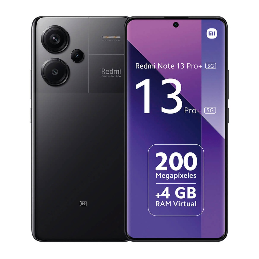 Xiaomi Redmi Note 13 Pro+ 5G 8GB/256GB Preto (Midnight Black) Dual SIM