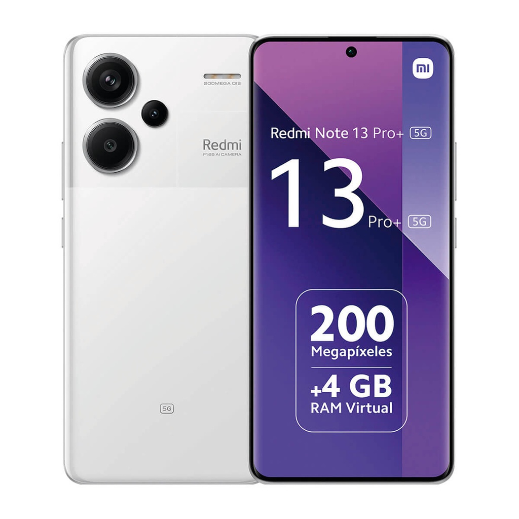 Xiaomi Redmi Note 13 Pro+ 5G 8GB/256GB Branco (Moonlight White) Dual SIM