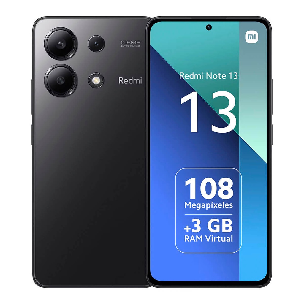 Xiaomi Redmi Note 13 4G 6GB/128GB Negro (Midnight Black) Dual SIM