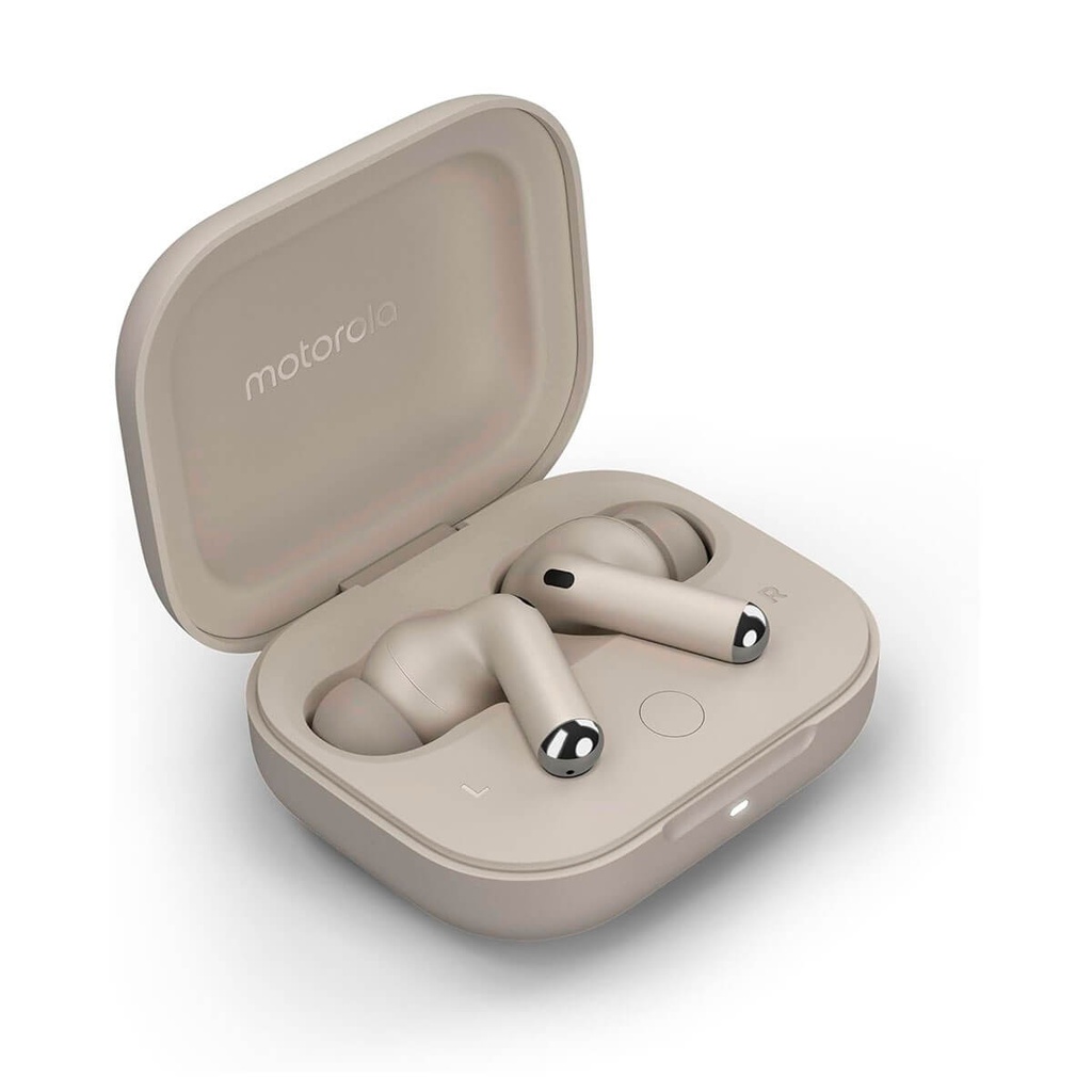 Fones de ouvido Bluetooth Motorola Moto Buds+ bege (Beach Sand)
