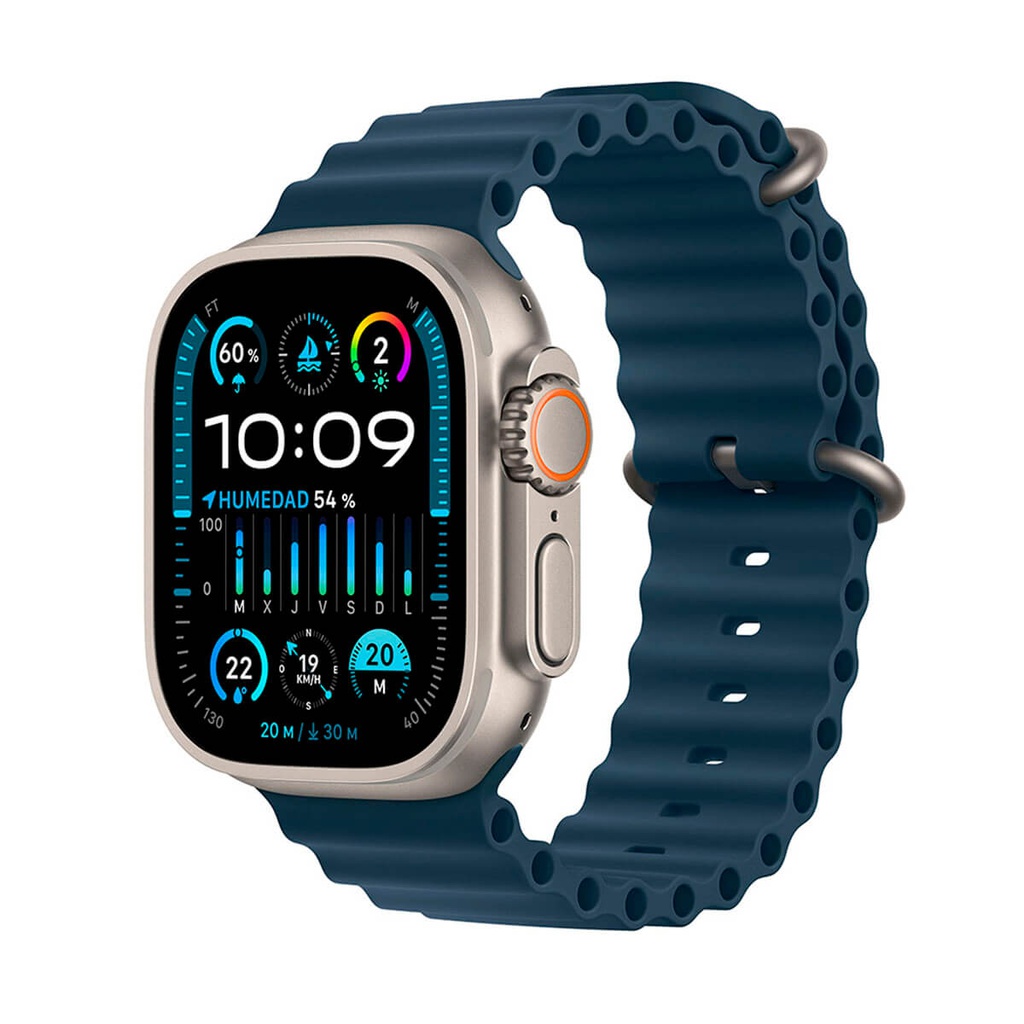 Apple Watch Ultra 2 GPS + Cellular 49mm Titanium with Ocean Blue Strap
