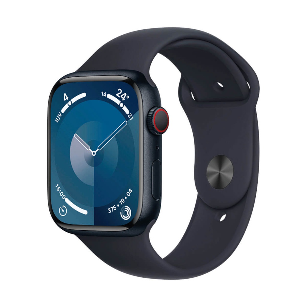 Apple Watch Series 9 GPS 45 mm Aluminio y Correa deportiva Negra (Midnight)  MR993QC/A - Talla S/M