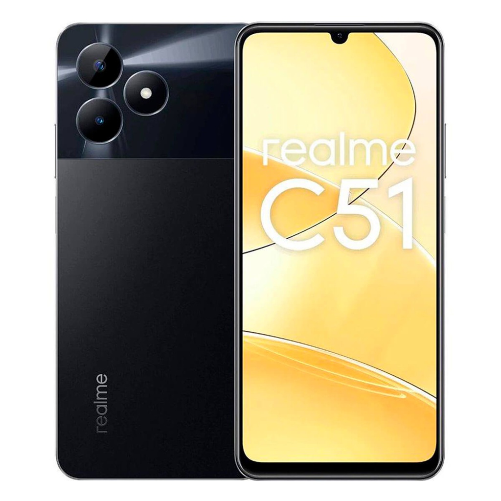 Realme C51 6GB/256GB Preto (Carbon Black) Dual SIM