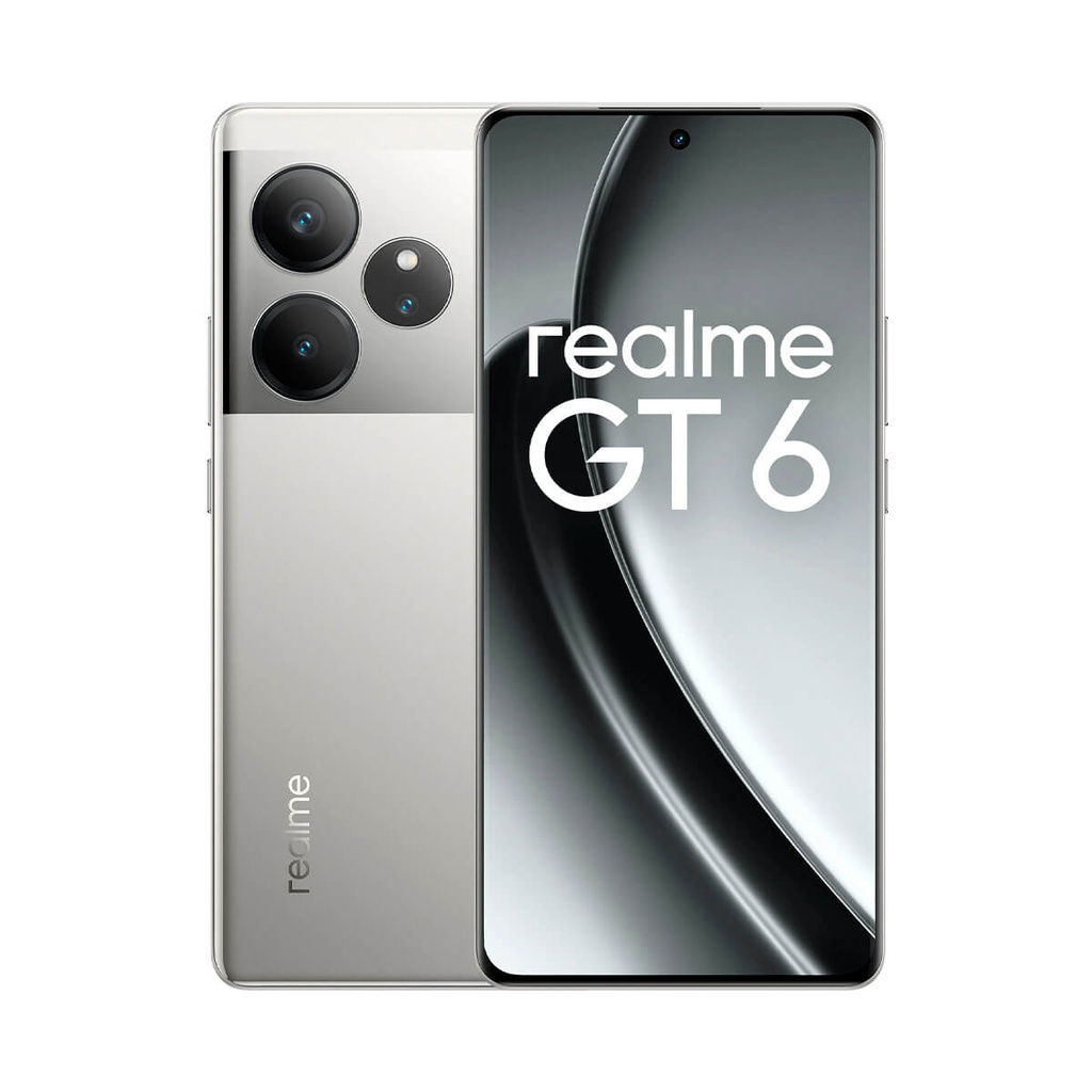 Realme GT 6 5G 12 GB/256 GB Silber (Fluid Sliver) Dual-SIM