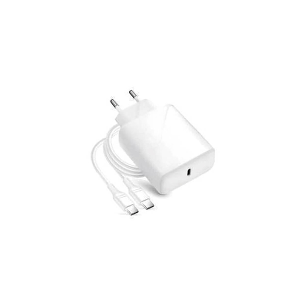 Carregador de Carregamento Rápido QuickCharge 4.0 USB-C de 25 W + Cabo USB-C Branco
