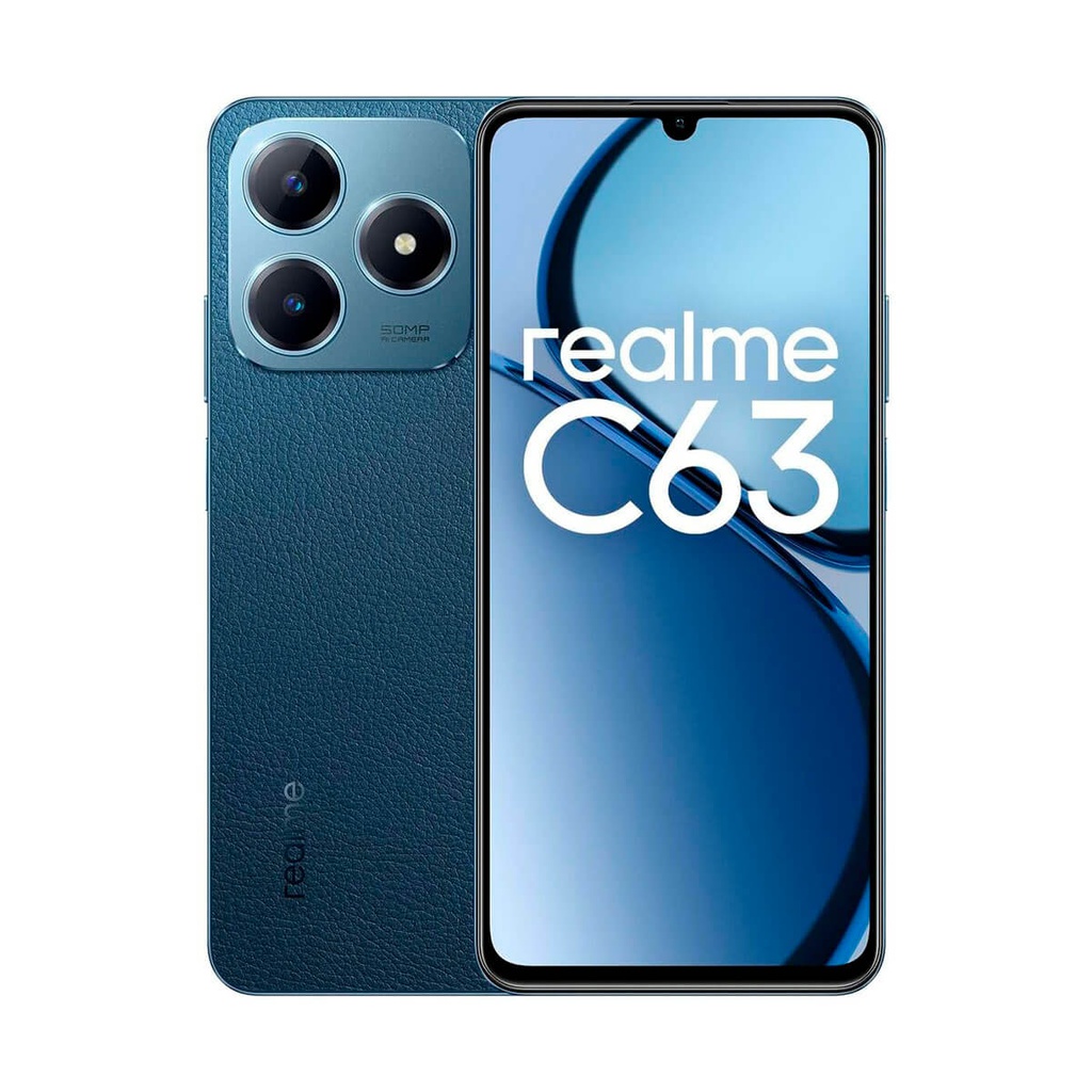 Realme C63 8 Go/256 Go Bleu (Leather Blue) Double SIM
