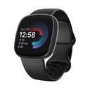 Fitbit Versa 4 Preto (Black) e Corpo de Alumínio Cinza (Graphite)