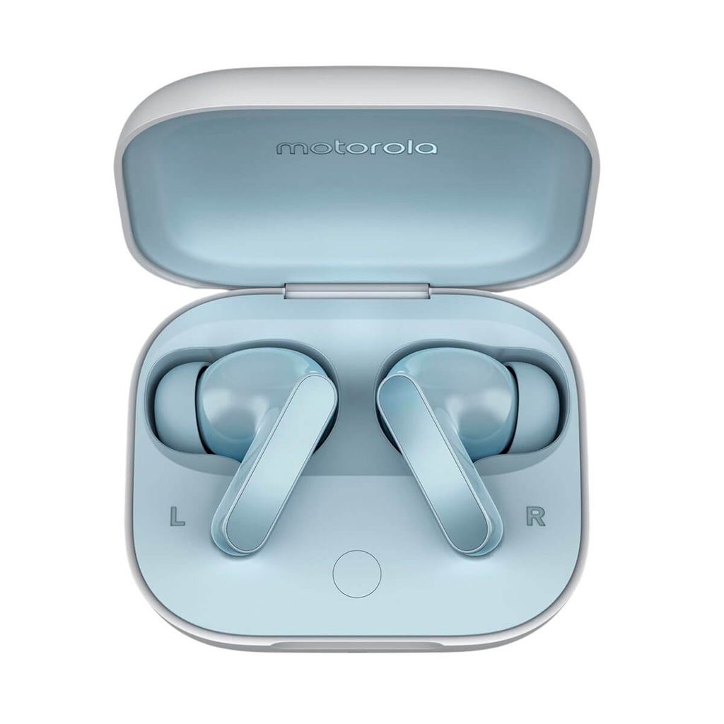 Écouteurs Bluetooth Motorola Moto Buds, bleu (Glacier Blue)