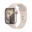 Apple Watch Series 9 GPS 45 mm Aluminio y Correa deportiva Blanca (Starlight) - Talla S/M