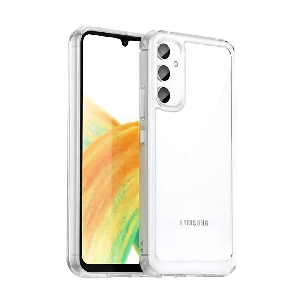 Protecteur en verre trempé + coque hybride Samsung Galaxy A34 5G Transparent