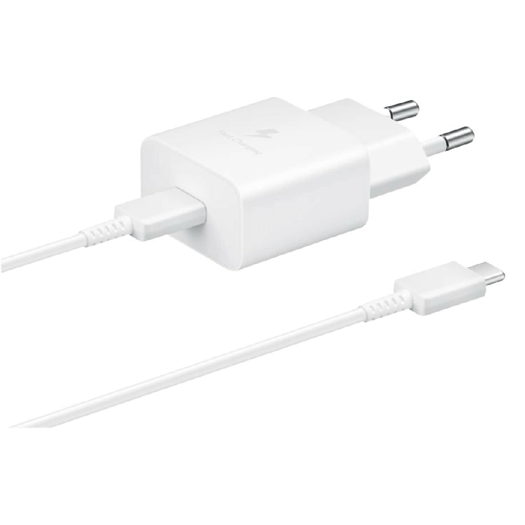 Samsung EP-T1510XWEGEU USB-C 15W Netzladegerät + USB-C-Kabel Weiß