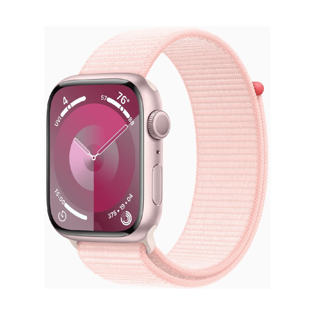 Apple Watch Series 9 GPS 45mm Aluminio y Correa Deportiva Loop Rosa (Light Pink)
