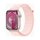 Apple Watch Series 9 GPS 45 mm cinturino sportivo in alluminio e anello rosa (Light Pink)