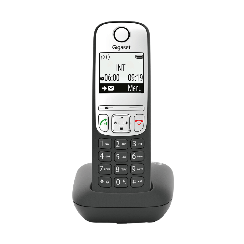 Gigaset Teléfono Inalámbrico DECT A690 Negro (Black)