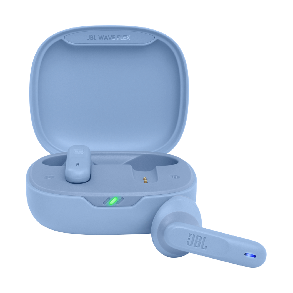 Fones de ouvido Bluetooth JBL Wave Flex Azul
