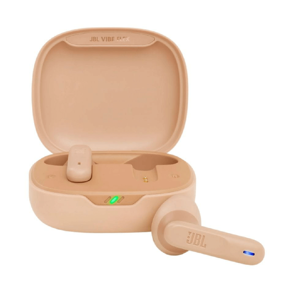 Fones de ouvido Bluetooth JBL Vibe Flex Bege