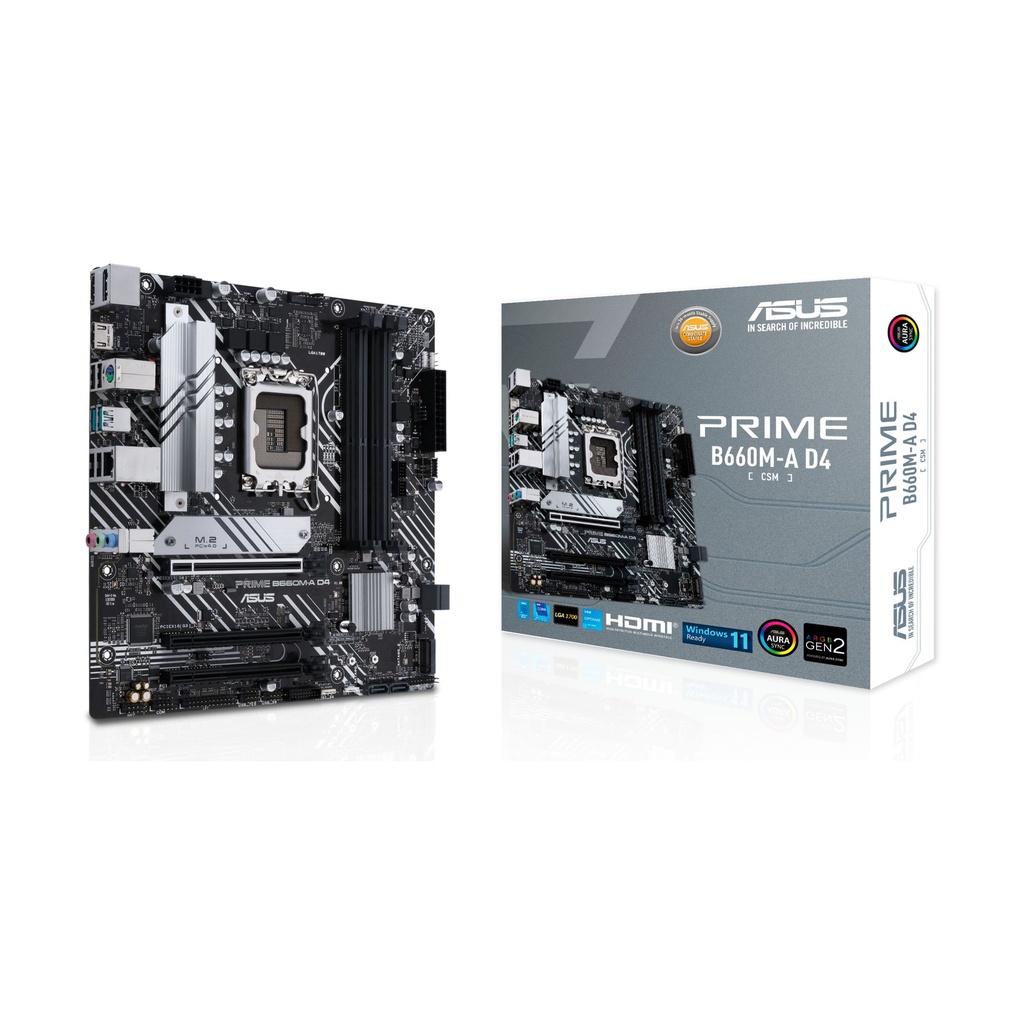 Placa Base Asus Prime B660M-A D4-CSM/ Socket 1700/ Micro ATX