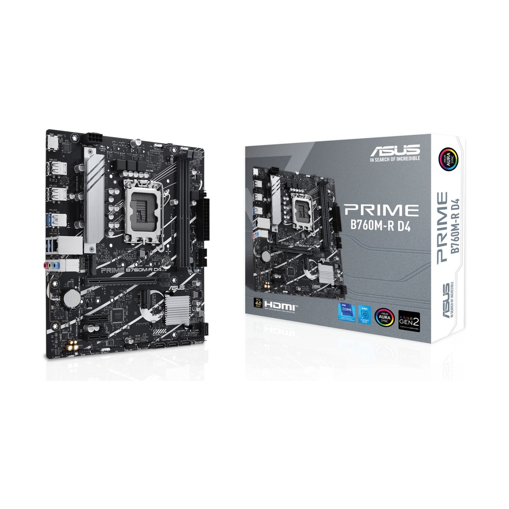 Placa Base Asus PRIME B760M-R D4 Socket 1700/ Micro ATX