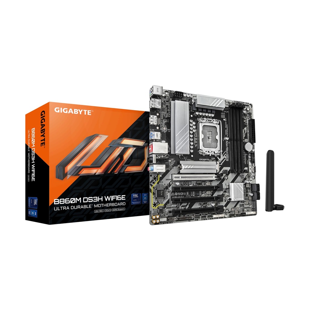 Gigabyte B860M DS3H WIFI6E Socket 1851/ Micro ATX Motherboard
