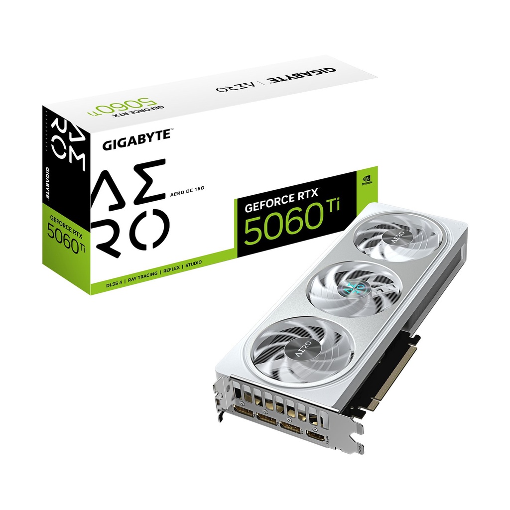 Tarjeta Gráfica Gigabyte GeForce RTX 5060 Ti AERO OC/ 16GB GDDR7