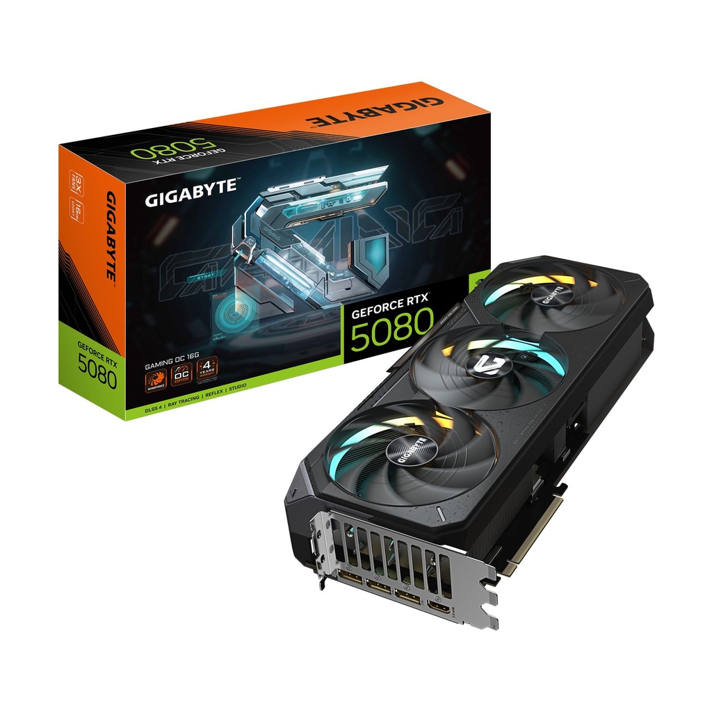 Tarjeta Gráfica Gigabyte GeForce RTX 5080 Gaming OC/ 16GB GDDR7