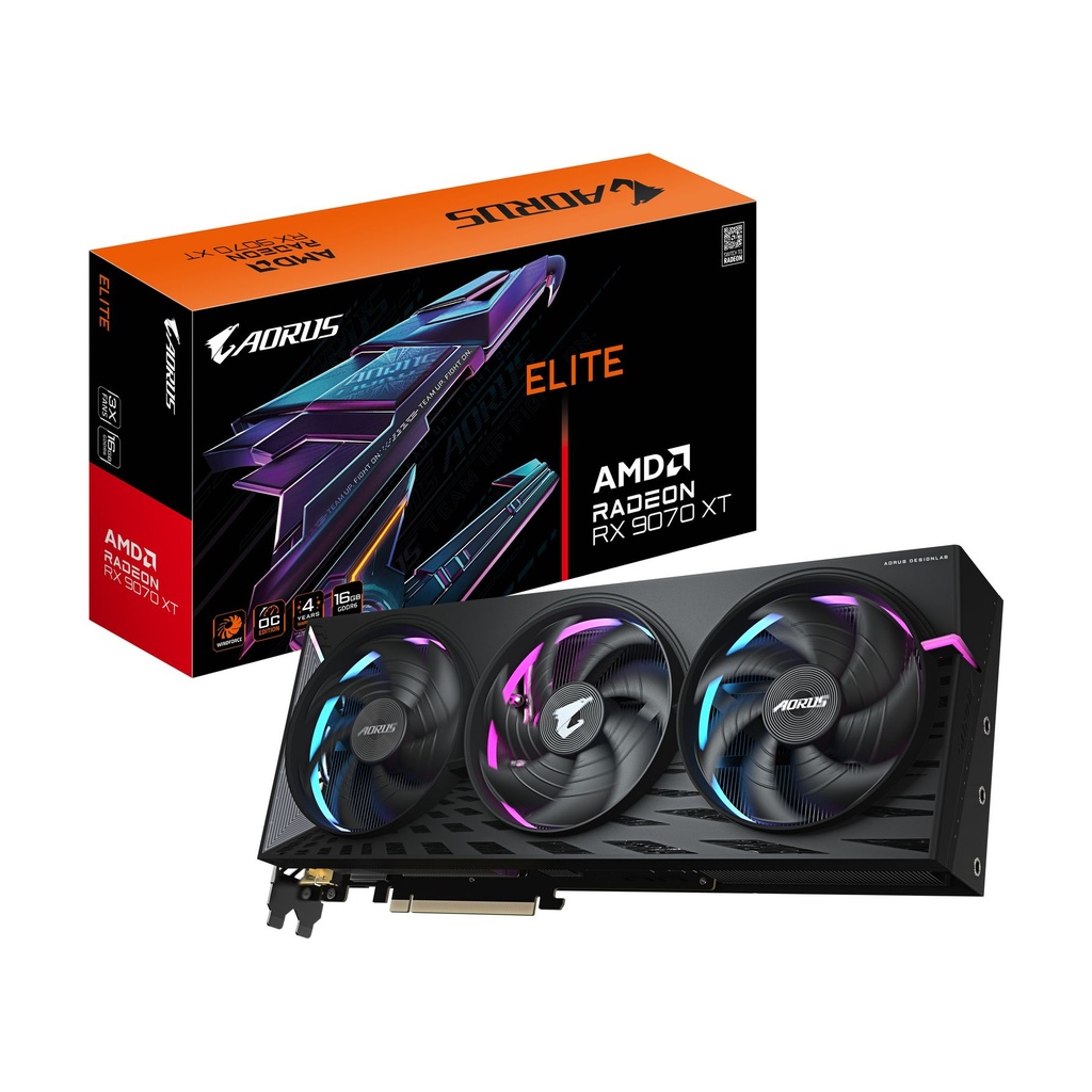 Gigabyte AORUS Radeon RX 9070 XT Elite Graphics Card / 16GB GDDR6