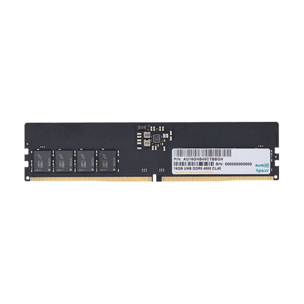 Memoria RAM Apacer AU16GHB56CVBBGH 16GB/ DDR5/ 5600MHz/ 1.1V/ CL46/ DIMM
