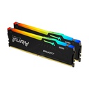 Memoria RAM Kingston FURY Beast RGB 2 x 16GB/ DDR5/ 6000MHz/ 1.35V/ CL36/ DIMM
