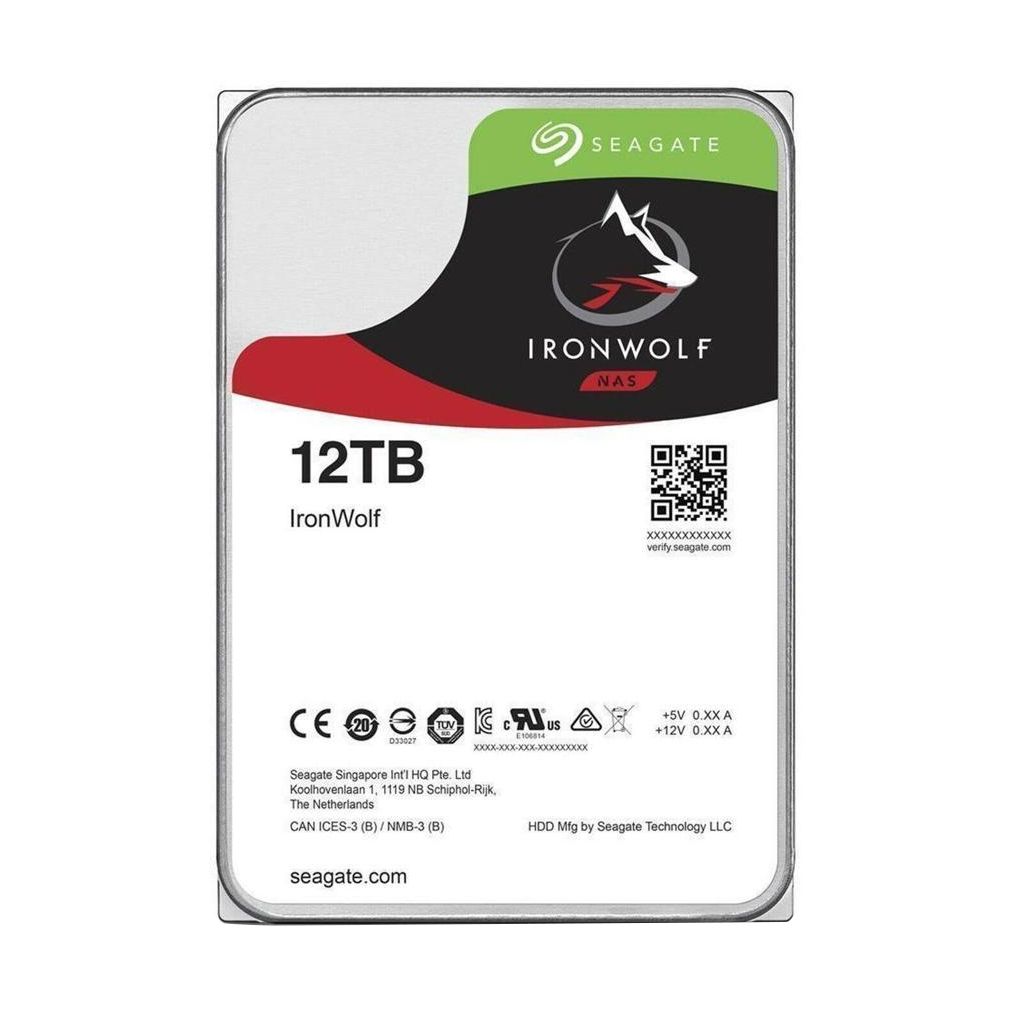 Disco Duro Seagate IronWolf NAS ST12000VN0008 12TB/ 3.5"/ SATA III/ 256MB