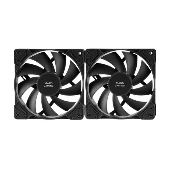 Pack 2 Ventiladores Mars Gaming MF-PWMX2/ 12cm