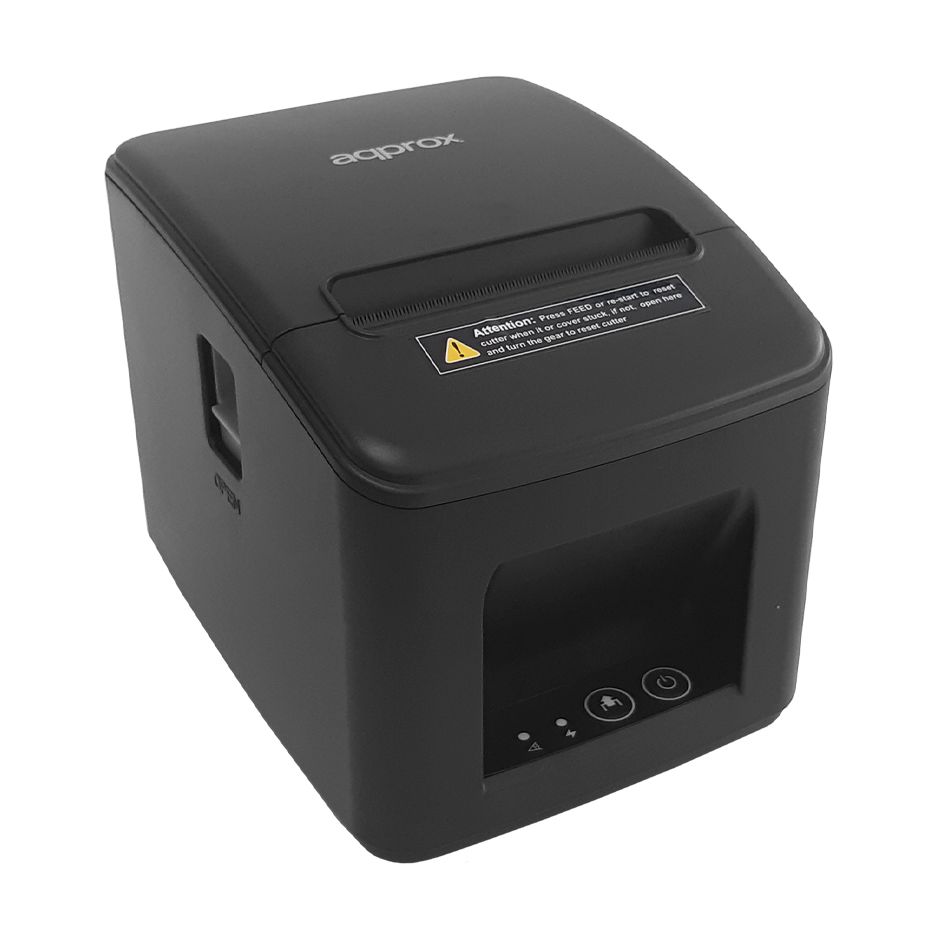 Impresora de Tickets Approx appPOS80AM-USBLAN/ Térmica/ Ancho papel 80mm/ USB-Ethernet-RJ11/ Negra