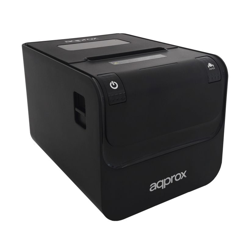 Impresora de Tickets Approx appPOS80AMUSE/ Térmica/ Ancho papel 80mm/ USB-RS232-Ethernet/ Negra
