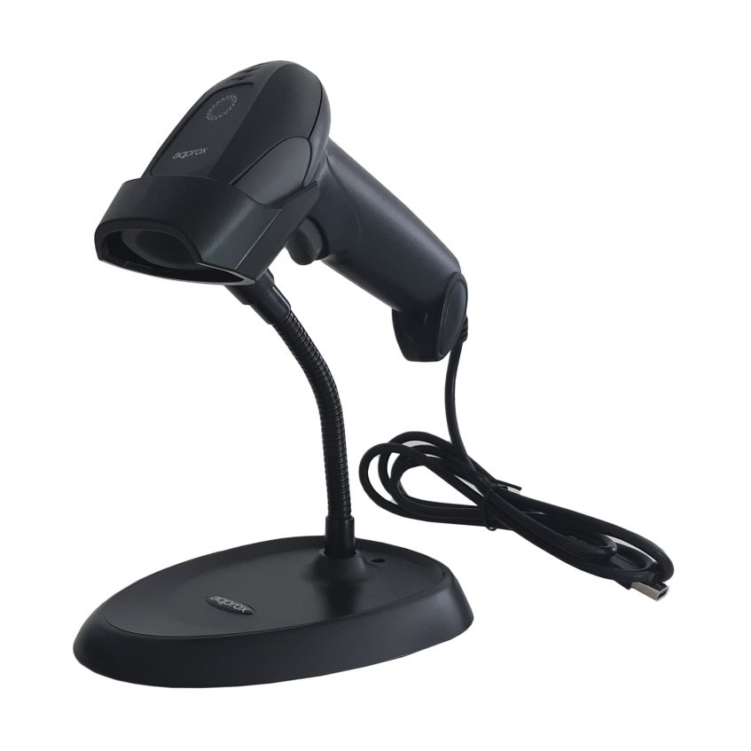 Lector de Código de Barras 1D Approx appLS11AS/ USB/ Incluye Soporte