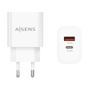 Aisens A110-0681 Wall Charger/ 1xUSB Type-C/ 1xUSB/ 20W