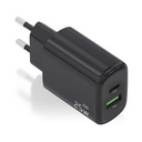 Aisens A110-0912 GaN Wall Charger/ 1xUSB Type-C/ 1xUSB/ 25W/ Black