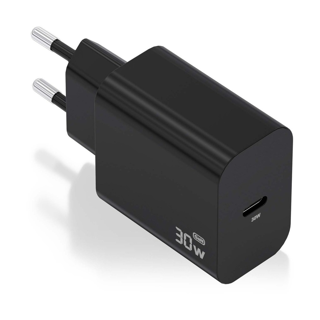 Aisens A110-0941 GaN Wall Charger/ 1xUSB Type-C/ 30W/ Black