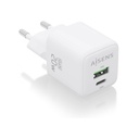 Aisens GaN Wall Charger ASCH-20W2P010-W/ 1xUSB Type-C/ 1xUSB/ 20W