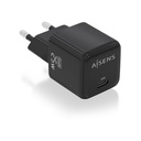 Aisens GaN Wall Charger ASCH-25W1P013-BK/ 1xUSB Type-C/ 25W