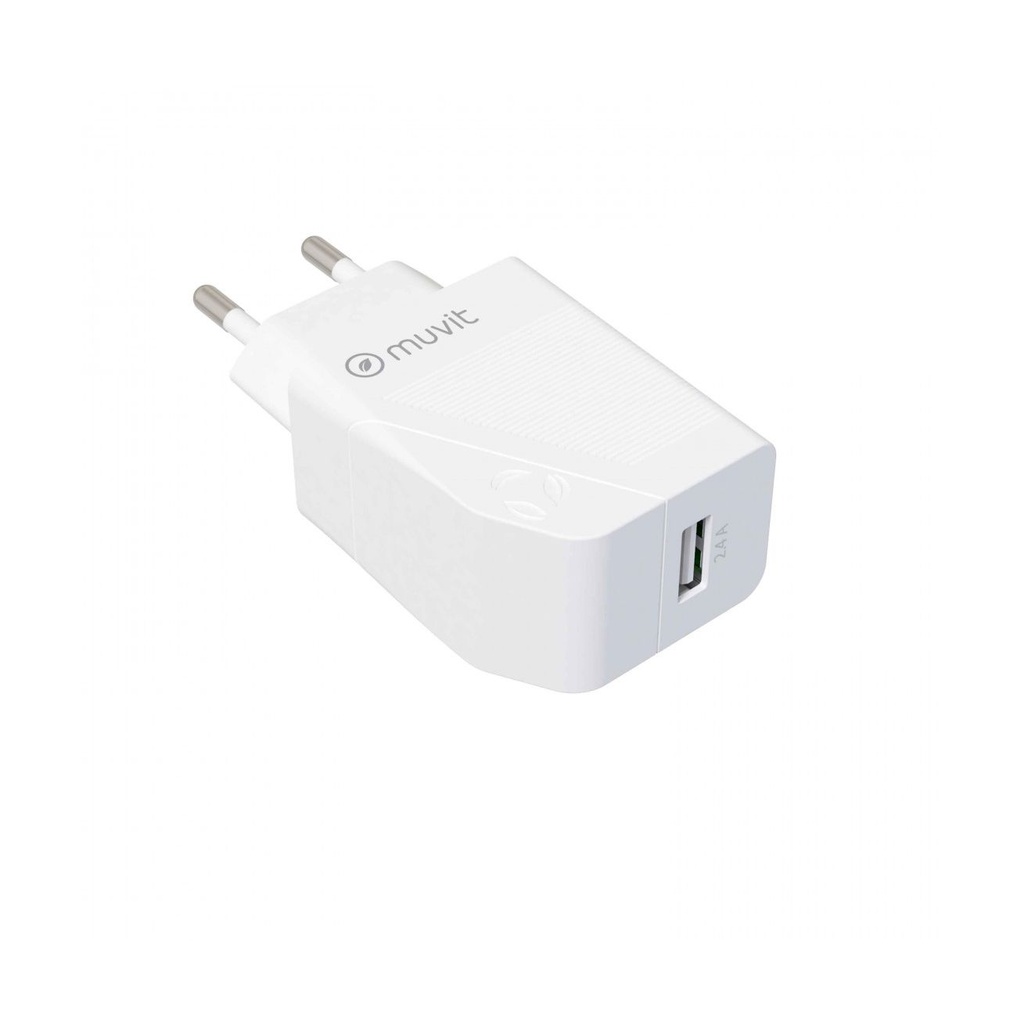 Cargador de Pared Muvit For Change MCACC0002/ 1xUSB/ 15W