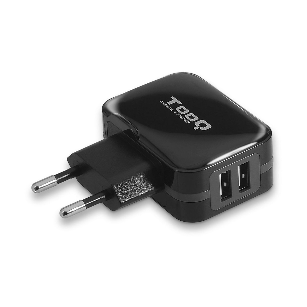 TooQ TQWC-1S02 Wall Charger / 2xUSB / 17W