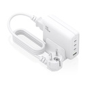 Aisens GaN Desktop Charger ASCH-140W4P055-W/ 3xUSB Type-C/ 1xUSB/ 140W