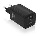 Aisens GaN Wall Charger ASCH-65W3P042-BK/ 2xUSB Type-C/ 1xUSB/ 65W