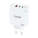 GaN TooQ TQWC-GANQC2PD65WT Wall Charger / 2xUSB Type-C / 1xUSB / 65W