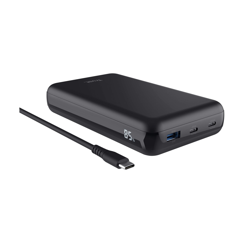 Trust Laro 20000mAh/100W External Battery/Powerbank/Compatible with Laptops