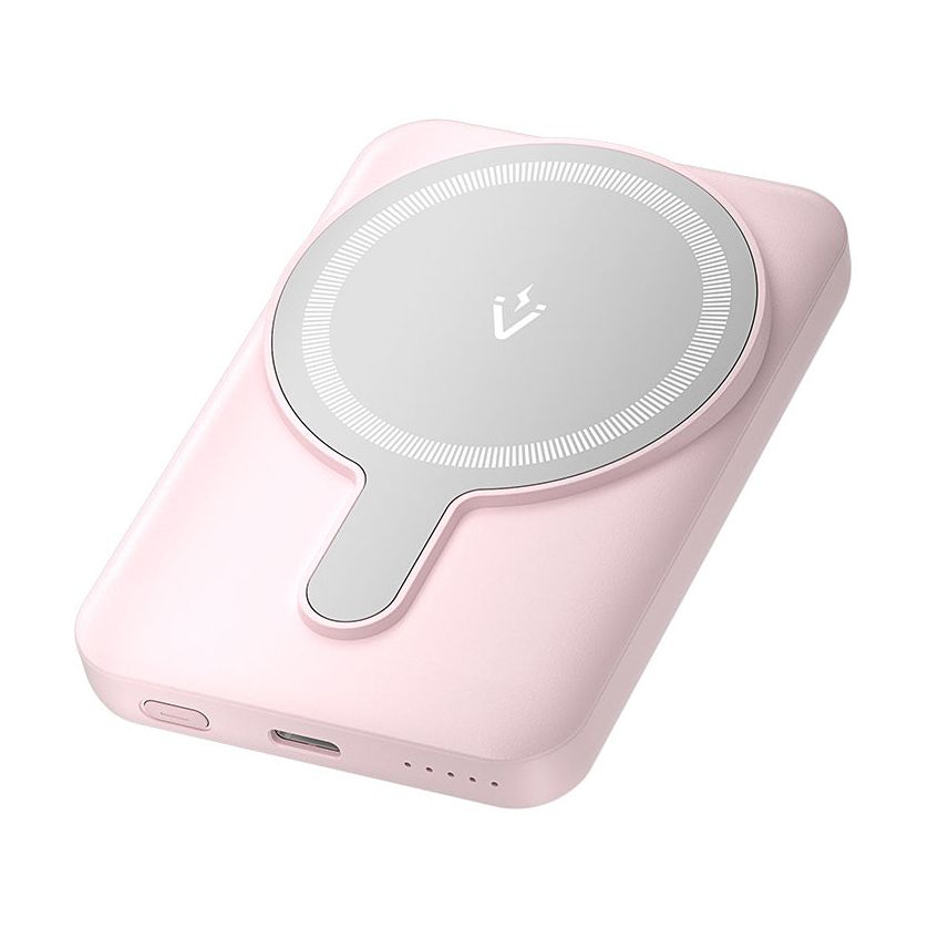 Powerbank 5000mAh Vention FHSP0/ 20W/ Wireless/ Pink