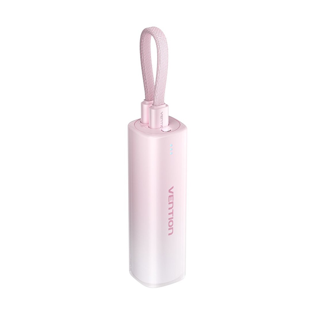 Powerbank 5000mAh Vention FHWR0/ 20W/ Wireless/ Pink