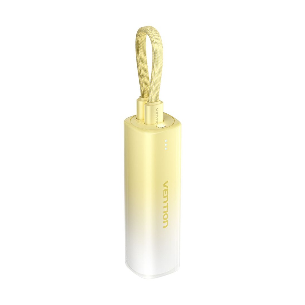 Powerbank 5000mAh Vention FHWY0/ 20W/ Wireless/ Amarilla