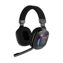 Auriculares Gaming con Micrófono Hiditec Vortex ARGB/ Jack 3.5/ Bluetooth/ Negros