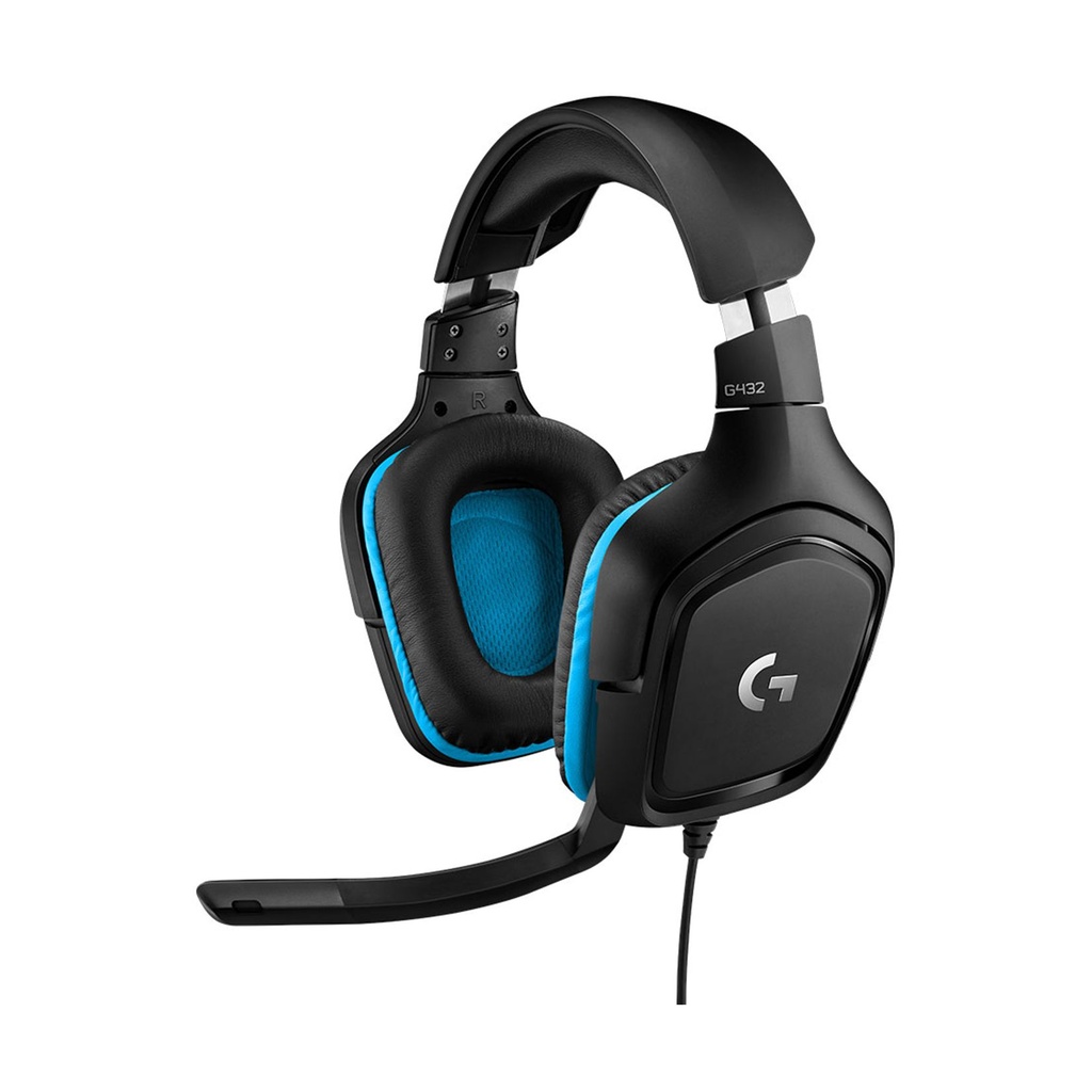 Logitech G432 Gaming Headset with Microphone / USB 2.0 / 3.5mm Jack / Black